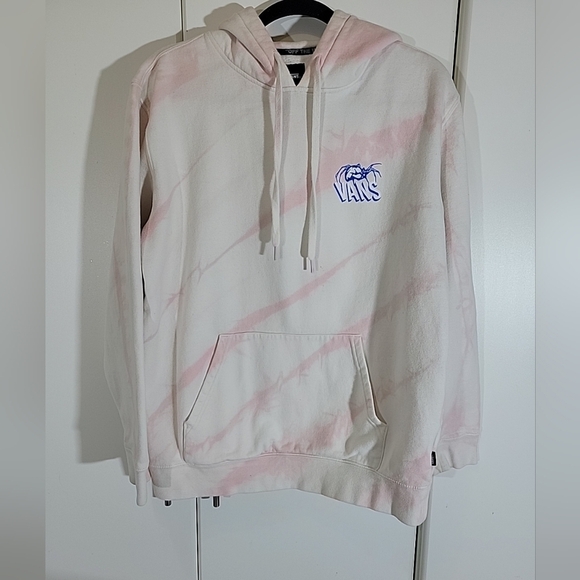 Vans Hoodie  Sweater Size  Medium Pink Tie Dye Unisex - Picture 1 of 9